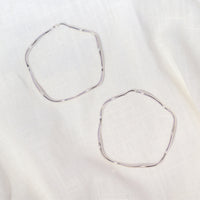 3" Sterling Silver Hoops Canada, wavy hoops silver canada