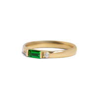 Heirloom Baguette Ring with Birthstones | 10k-14k Yellow/White/Rose Gold