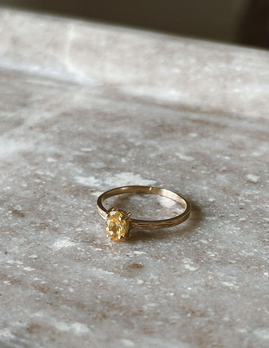 citrine ring, dual birthstone ring, september birthstone ring, february birthstone ring