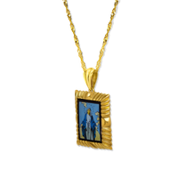 St. Christopher Pendant | 10k Yellow/White/Rose Gold | 16–28"