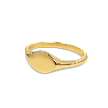 gold signet ring toronto, diamond round signet ring