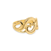 14 karat gold dome ring chunky