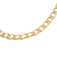 Curb Chain Bracelet | 10-14k Yellow/White/Rose Gold | 6.5-8.5" | 7mm