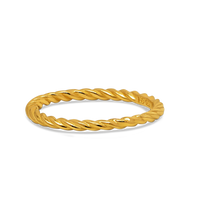 gold Twisted Stacking Ring, stackable gold ring