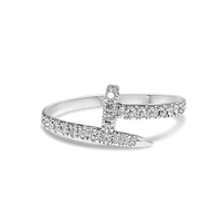 14k white gold ring, 10k white gold ring, white gold wrap ring 10k canada