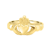 gold claddagh ring toronto, rose gold claddagh ring, chunky claddagh ring toronto