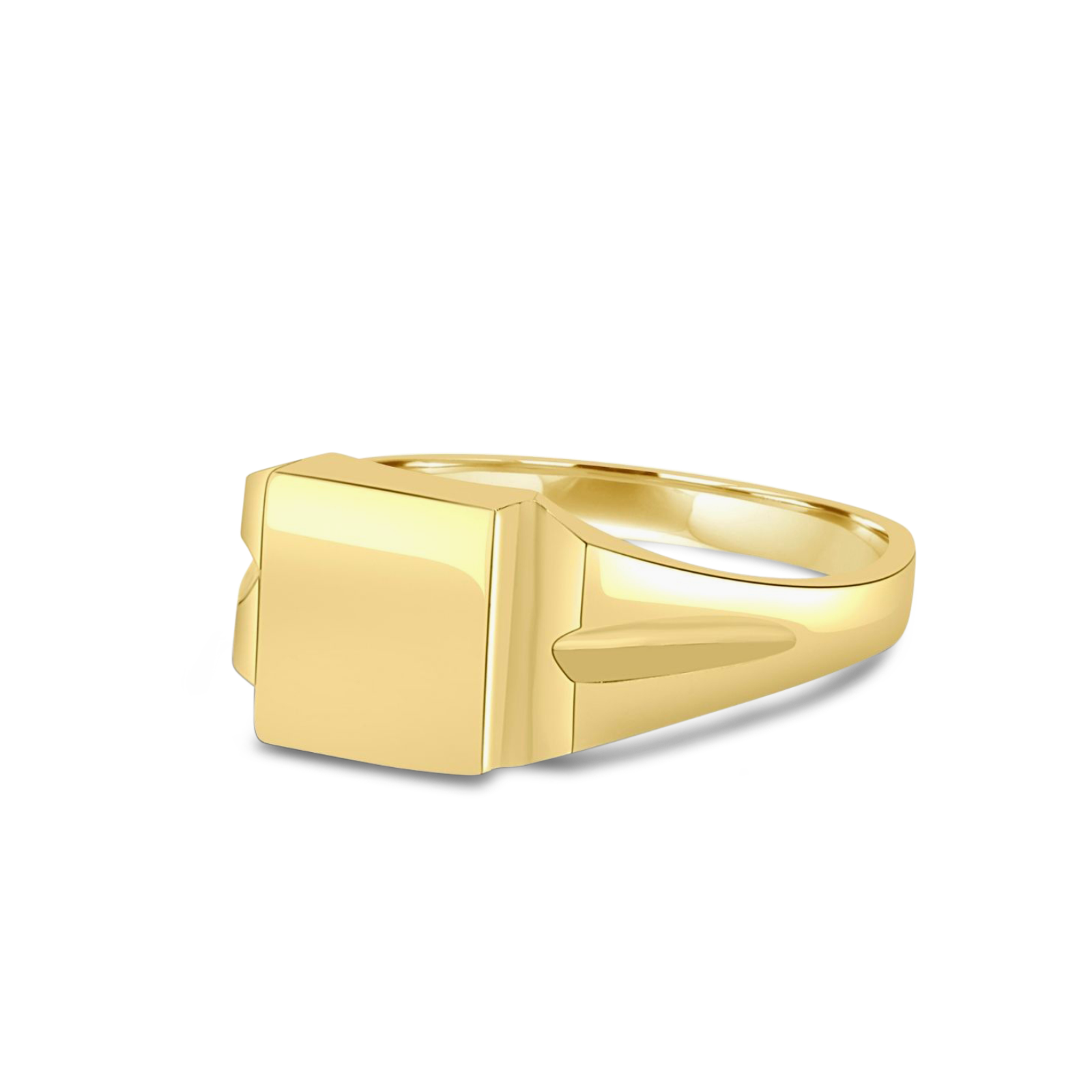 Gold Square Signet Ring handcrafted in Toronto, Canada. – Misc