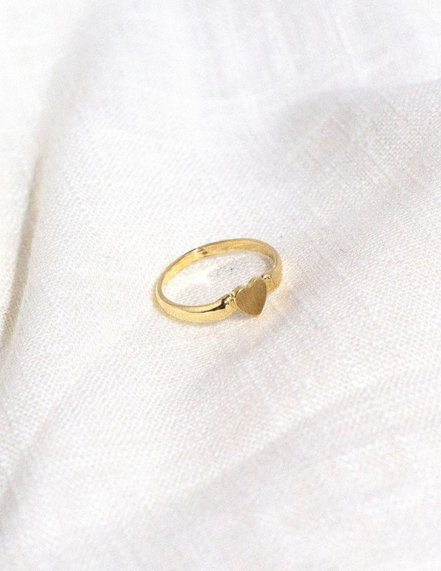 10k heart ring canada, buy 10k heart ring, heart pinky ring canada, gold pinky ring