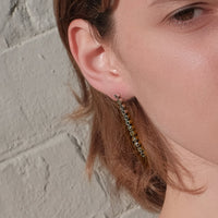 silver charm earrings
