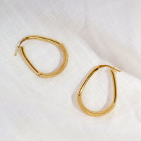 Large Oval Gold Hoops, 10k oval hoops, textured gold oval hoops, gold oval hoops canada, 10k hoops