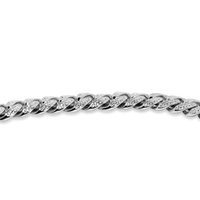 silver cuban link chain canada, cuban heavy silver cuban chain with stones