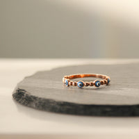 evil eye ring rose gold, 10k rose gold evil eye ring, evil eye ring amazon