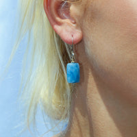 hanging lapis silver earrings, sterling silver dangling earring canada, lapis silver dangling earrings canada