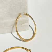 large oval diamond cut pattern gold hoops toronto, buy diamond cut gold hoops toronto, oval 10k gold hoops