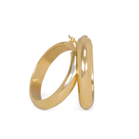 chunky gold hoops 14k, big chunky gold hoops, lightweight chunky gold hoops