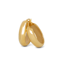 chunky hoop earrings gold