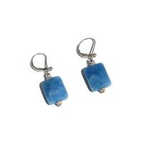 Silver dangling lapis earrings canada, lapis earrings toronto, buy cheap lapis silver earrings toronto