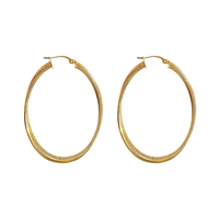 Oval Gold Hoops Canada, Oval 10k hoops canada, twisted oval gold hoop earrings 10k, gold earrings, minimal gold hoop earrings