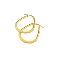 Oval Gold Hoops Canada, Oval 10k hoops canada, twisted oval gold hoop earrings 10k, gold earrings, minimal gold hoop earrings