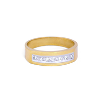 Single Row Bold Diamond Band | 0.11ct | 14k Yellow/White/Rose Gold