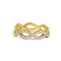 Braided Diamond Ring | 0.60 CT | 14k Yellow/White/Rose Gold