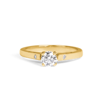 round solitaire ring, 0.4ct round solitaire engagement ring