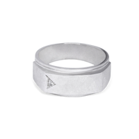 14K White Gold Men's Rings