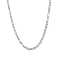 tennis choker necklace silver