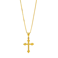 Dainty Cross | 10k Gold | 16-24"
