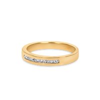 channel set round diamond ring, wedding bands mississauga