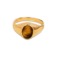 womens gold tiger eye ring, 10k gold womens ring, antique vintage gold tigereye ring toronto, 10k tiger eye ring toronto