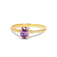 gold birthstone ring, birthstone ring, 10k birthstone