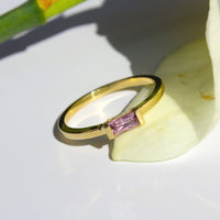 baguette emerald ring, baguette ring 14k yellow gold