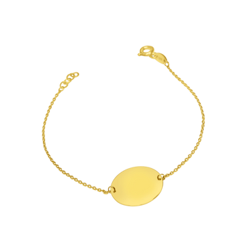 10K Solid Gold Disc Station Bracelet, Gold Coins Bracelet, Dainty Chain Bracelet canada