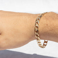 gold bracelet for men, mens gold bracelets canada,  mens rose gold curb bracelet canada, mens 10k rose gold bracelet toronto