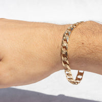 gold bracelet for men, mens gold bracelets canada, mens rose gold curb bracelet canada, mens 10k rose gold bracelet toronto
