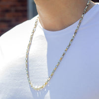 Mens gold geometric chain, solid 10k white gold fancy chain toronto, buy 10k white gold fancy chain canada, mens jewellery