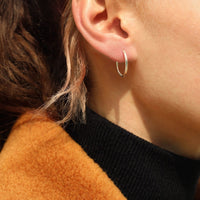 simple small hoops silver canada, small silver hoop earrings toronto, sterling silver hoops canada