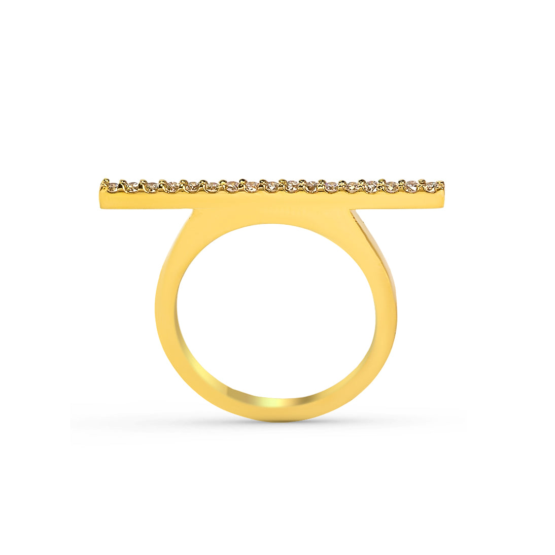 horizontal bar ring, personalized bar ring, rose gold bar ring