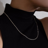 silver twist chain, affordable womens silver chains canada online