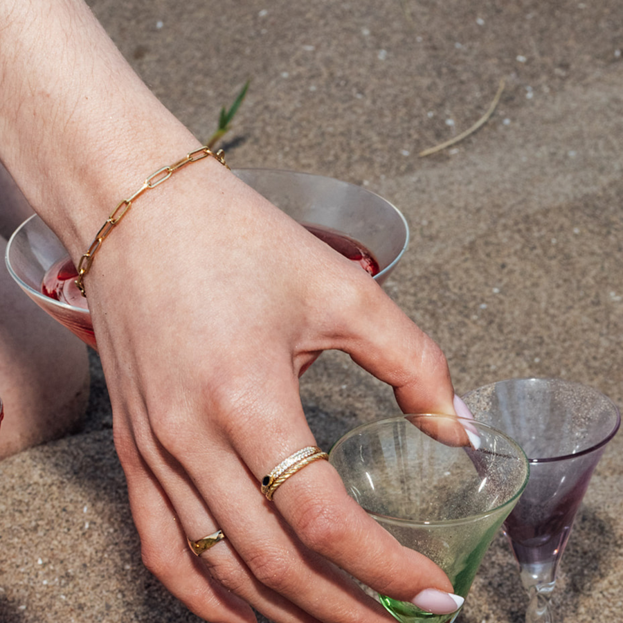 Paperclip Bracelet | 10k Gold