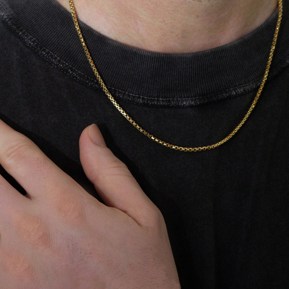 Round Box Chain | 10k Gold | 2.5MM | 18–26"
