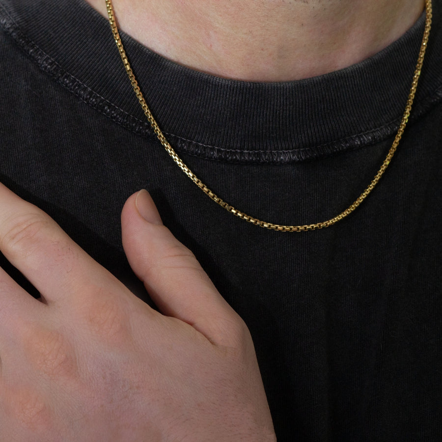 Round Box Chain | 10k Gold | 2.5MM | 18–26"