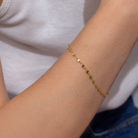 Gold Mariner Bracelet | 10k Gold | 7.5"