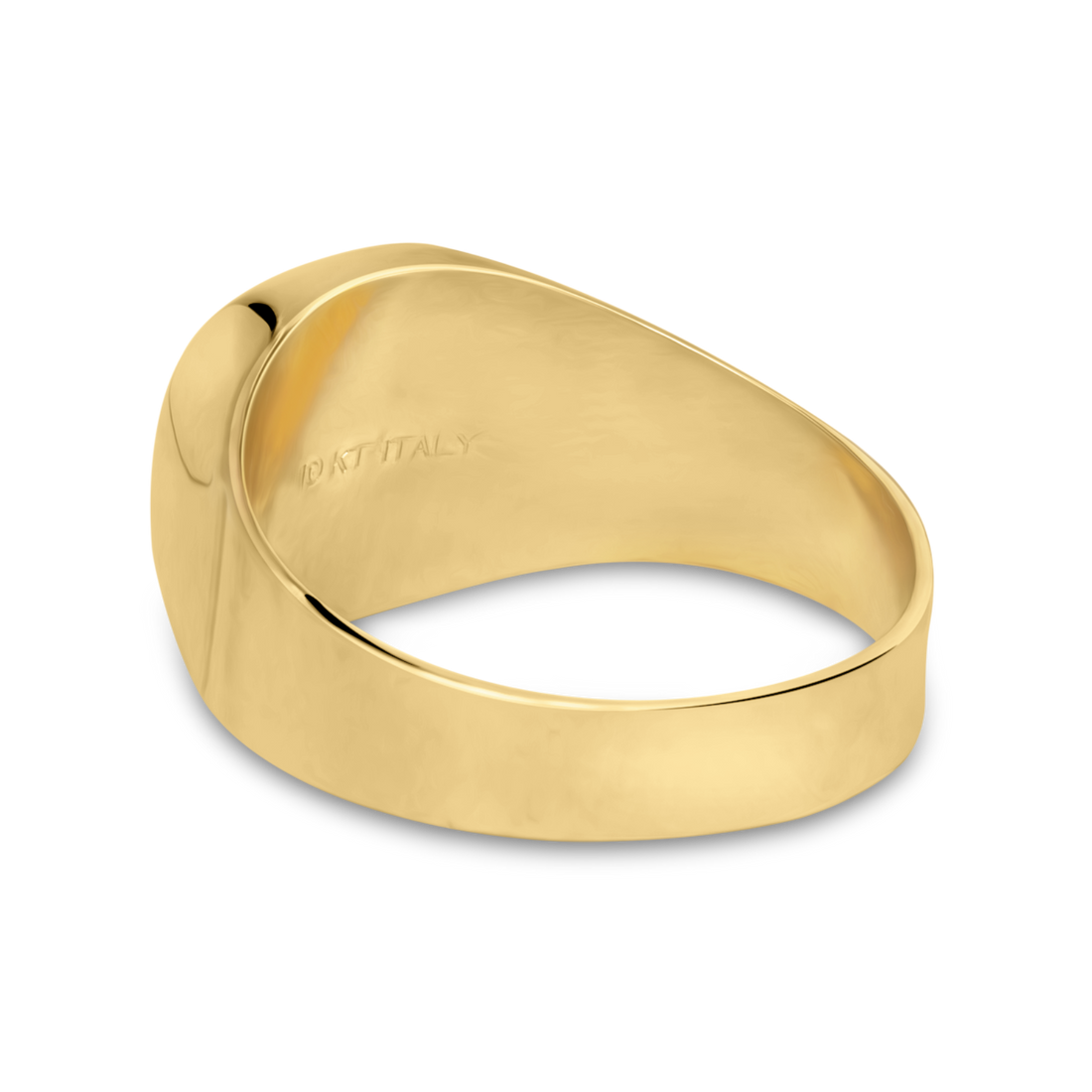 Men's Diamond-cut Signet Ring | 10k Gold