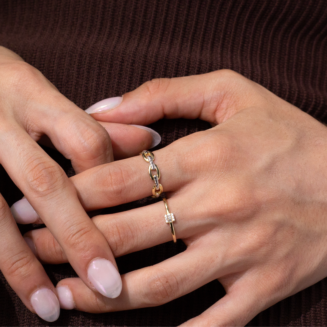 braided gold ring toronto