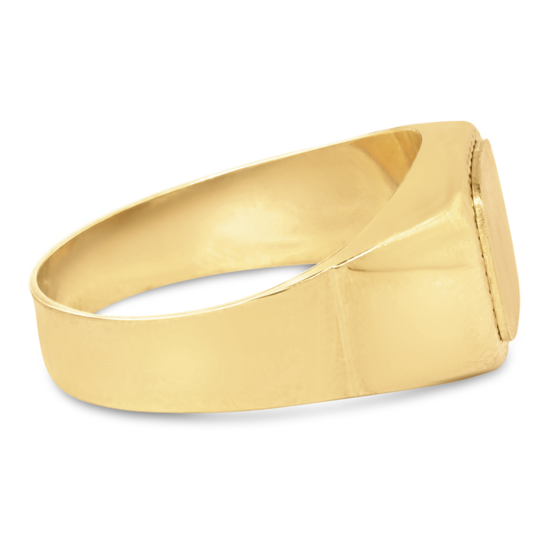 Men's Textured Signet Ring | 10k Gold