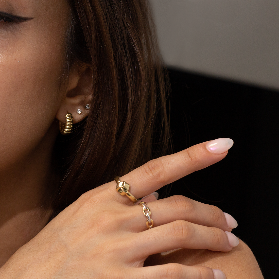 chunky ring designs, big gold rings