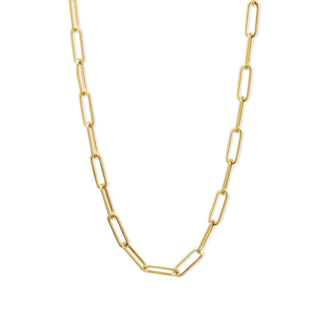 Gold Paperclip Chain | 3mm | 16"