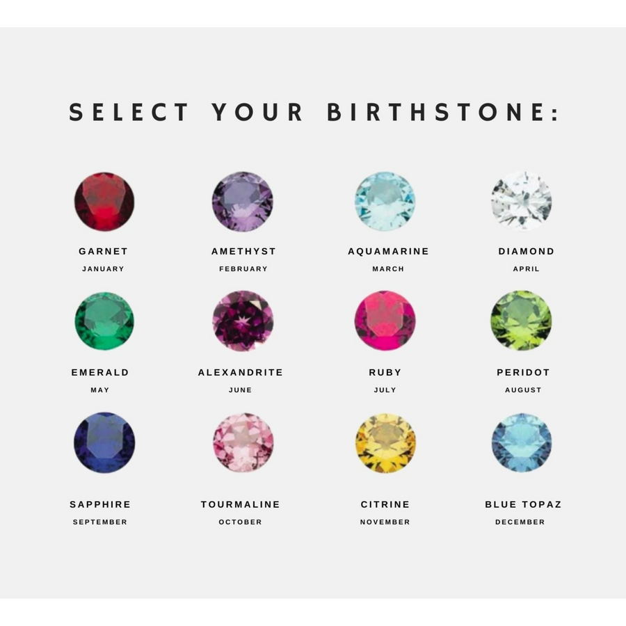 birthstone gold stacking ring, birthstone ring for mom